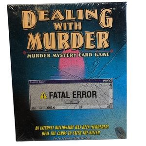 Dealing with Murder "Fatal Error" Murder Mystery Card Game - NEW
